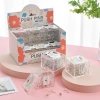 Cross-border best-selling creative transparent silver Earth nail, kindergarten message board, cork nail box, plastic round head picture nail details Picture